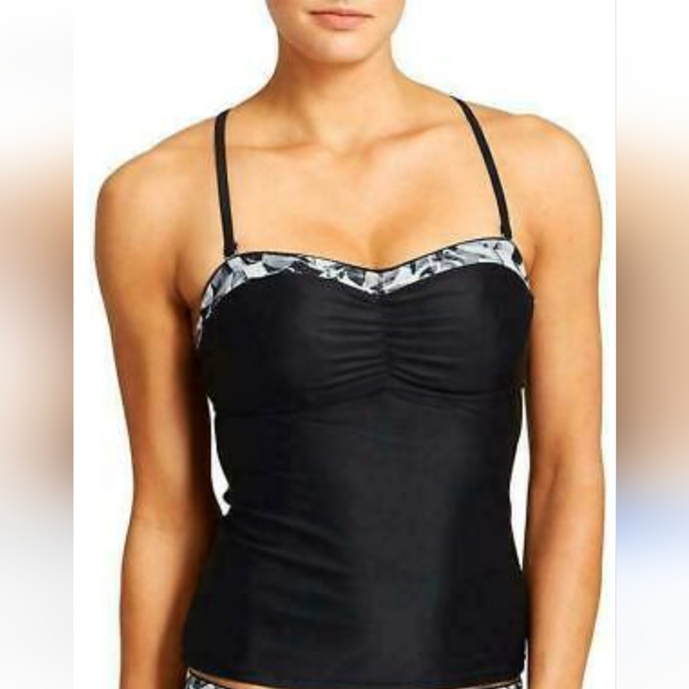 ATHLETA Belharra Bandeau Underwire Tankini 34B/C